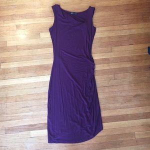S Mini Cotton Dress in Plum